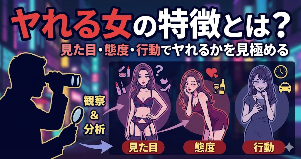 ヤれる女の特徴とは？見た目・態度・行動でヤれるかを見極める